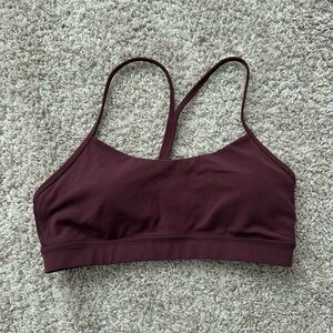 lululemon athletica Maroon/Burgundy Strappy Sports Bra